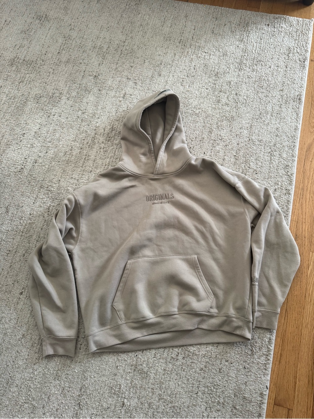 Originals Men's Hooded Sweatshirt in Taupe large